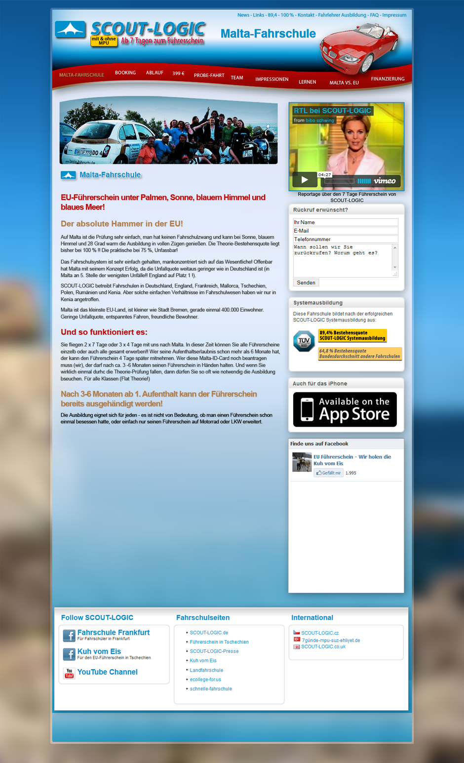 Image webseiten malta fahrschule
